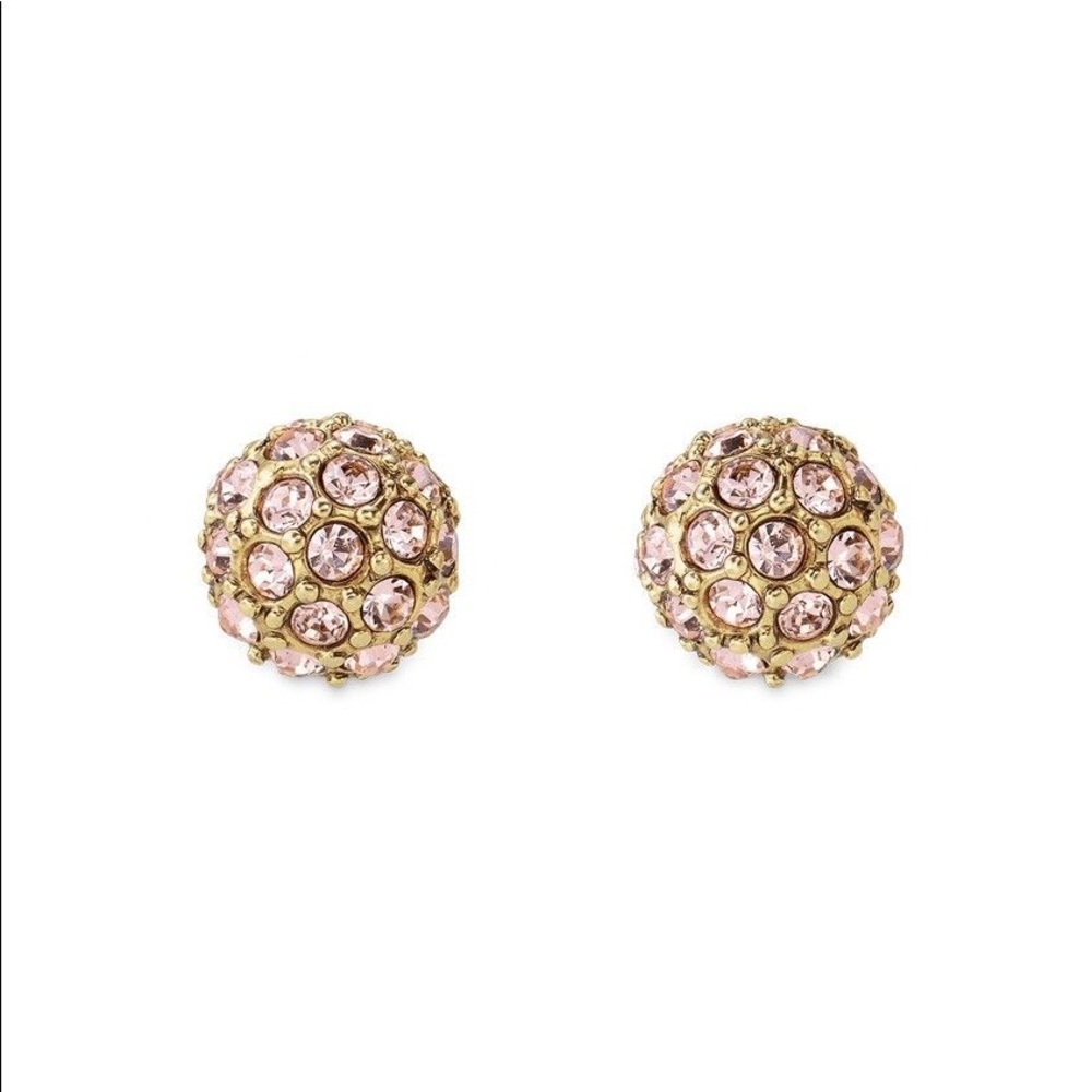 Stella & Dot gold Soirée stud earrings